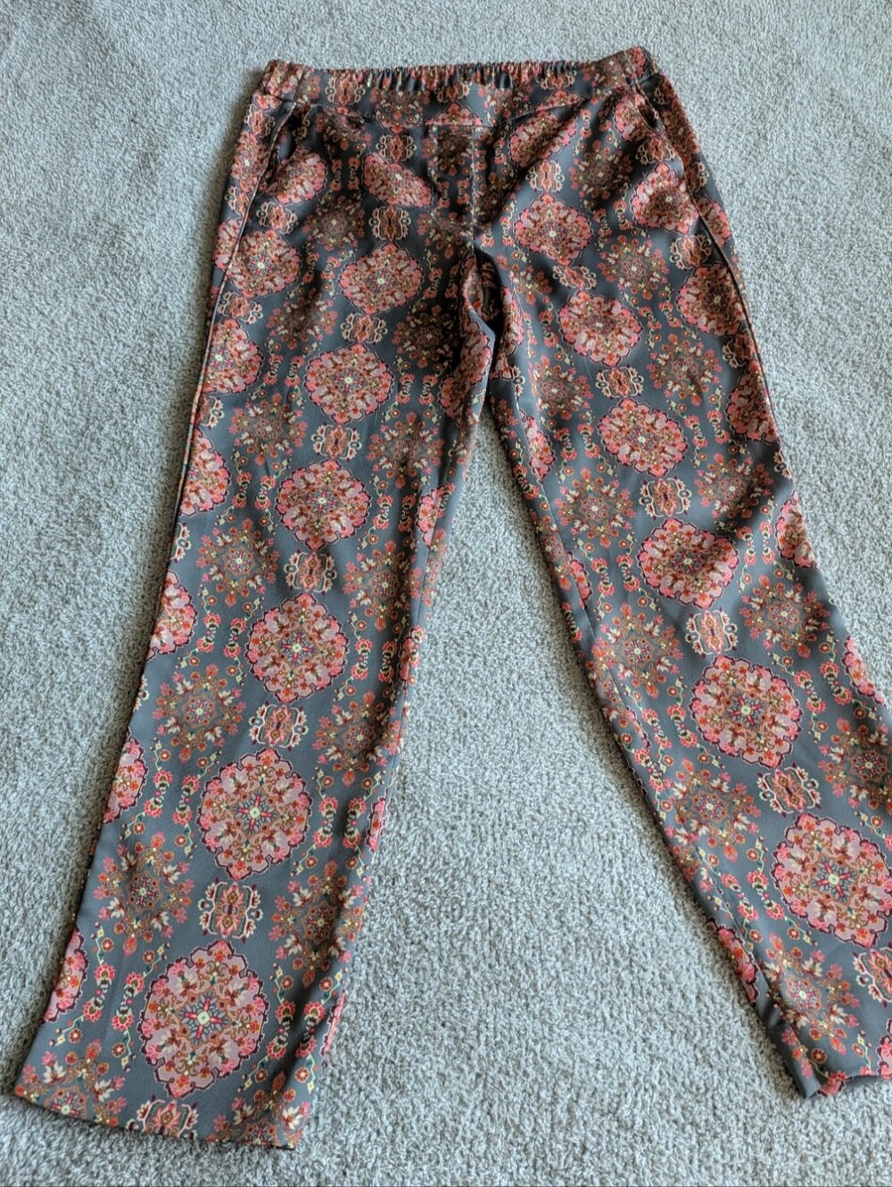 🌼B2G1🌼 Boden Teal Green Floral Medallion Pants